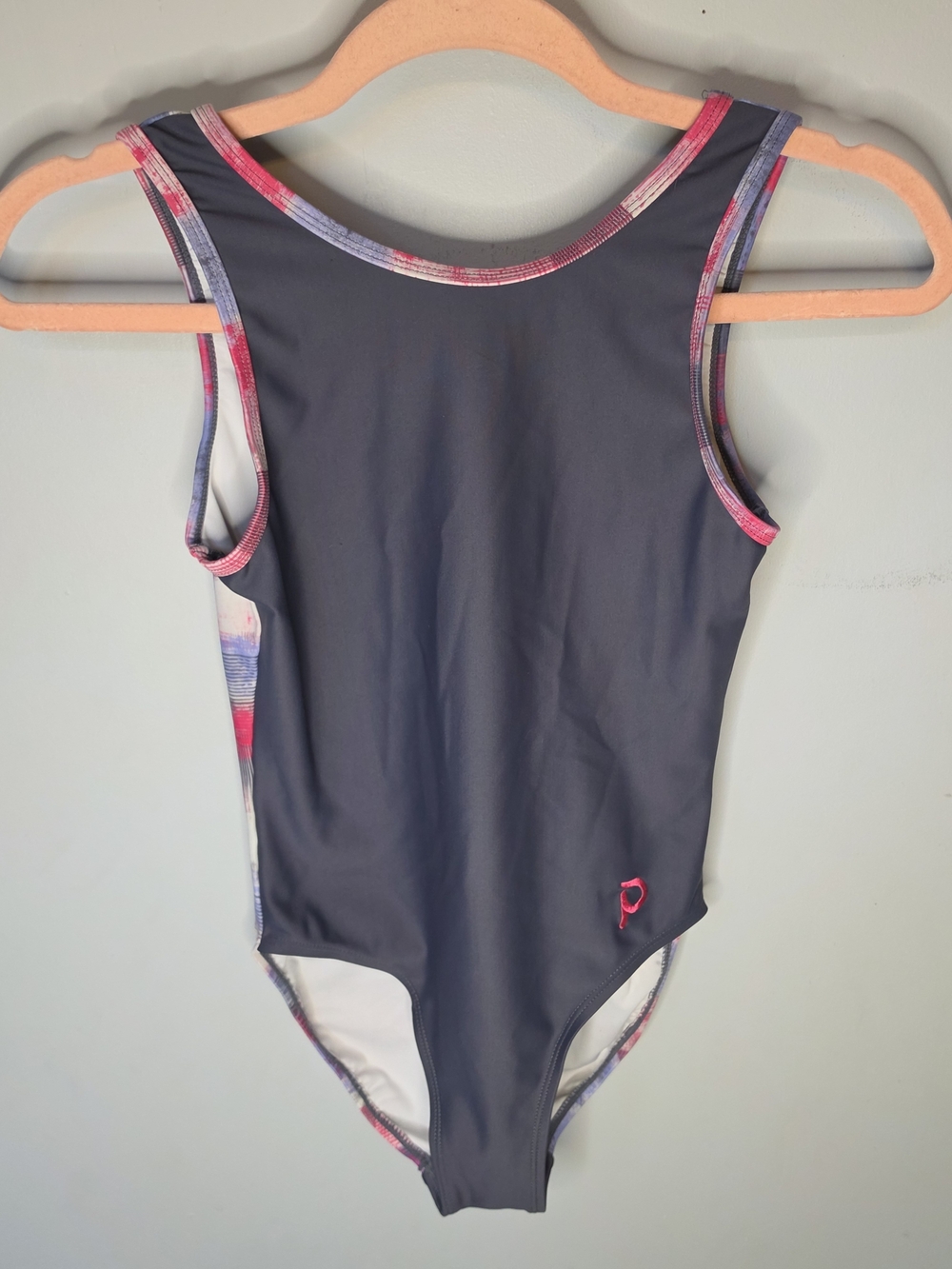 Plum Practicewear Gray Pink Plaid Tank Gymnastics Leotard Adult S Practice Leo
